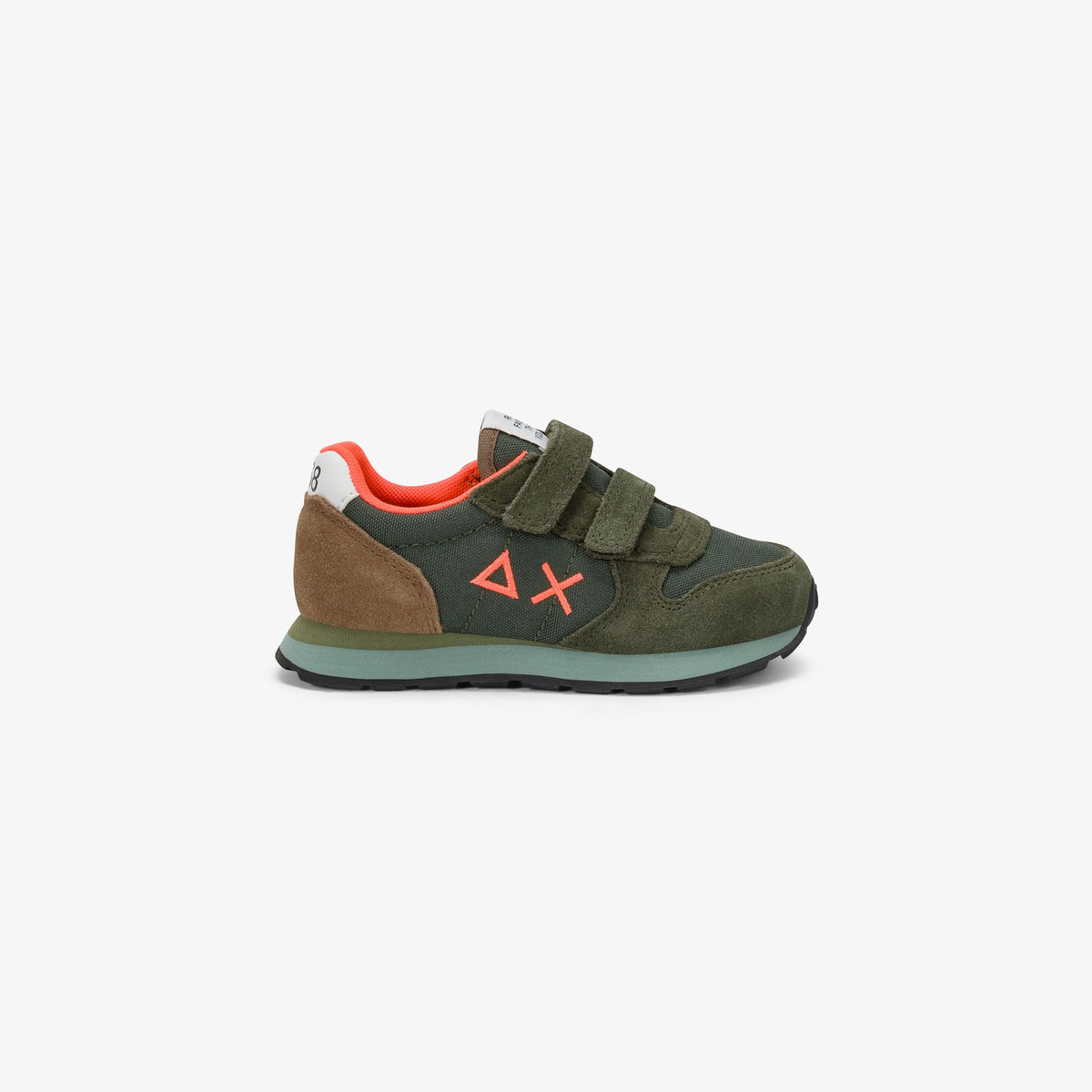 sneaker-boys-tom-multicolor-in-nylon-e-suede-verde-militare-scuro-sun68