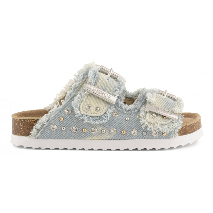 Ciabatta SLOFIK Sandalo in denim e strass - COLORS OF CALIFORNIA