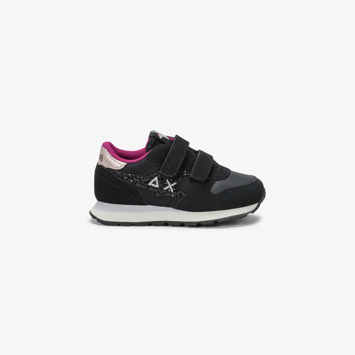 Sneaker Girl's Stargirl Glitter in suede e nylon nero - SUN68