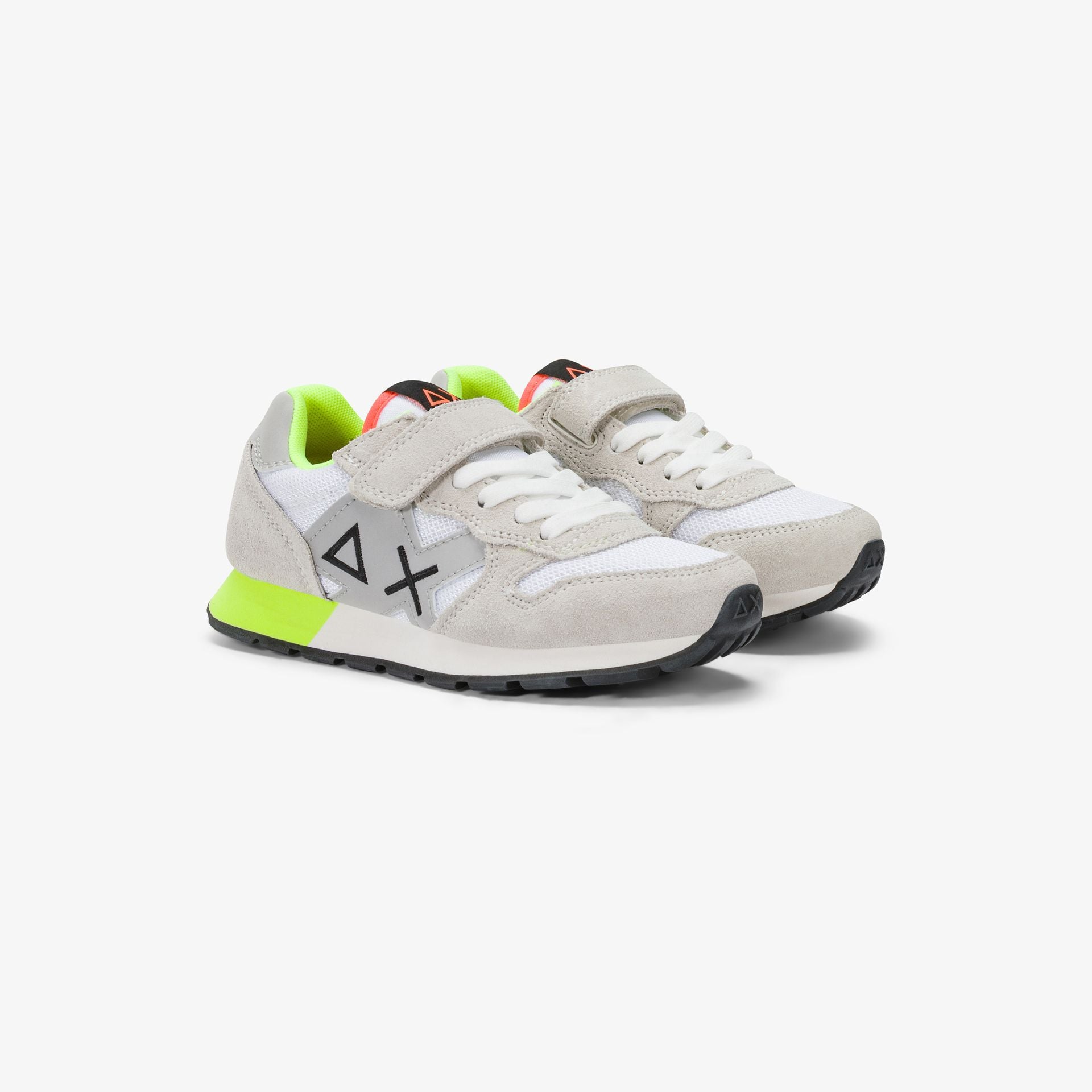 sneaker-boys-jaki-fluo-in-mesh-e-suede-bianco-sun68