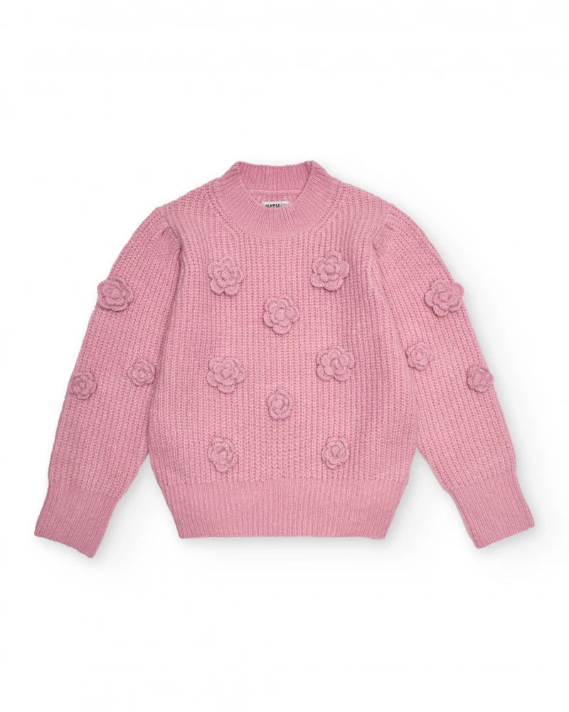 maglione-rosa-in-maglia-per-bambina-con-applicazioni-floreali-nath