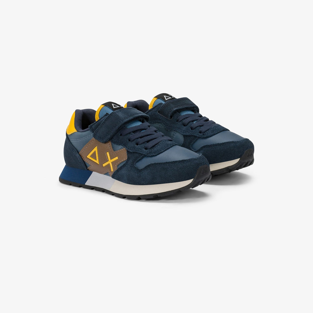 sneaker-boys-jaki-bicolor-in-nylon-e-suede-navy-blue-sun68